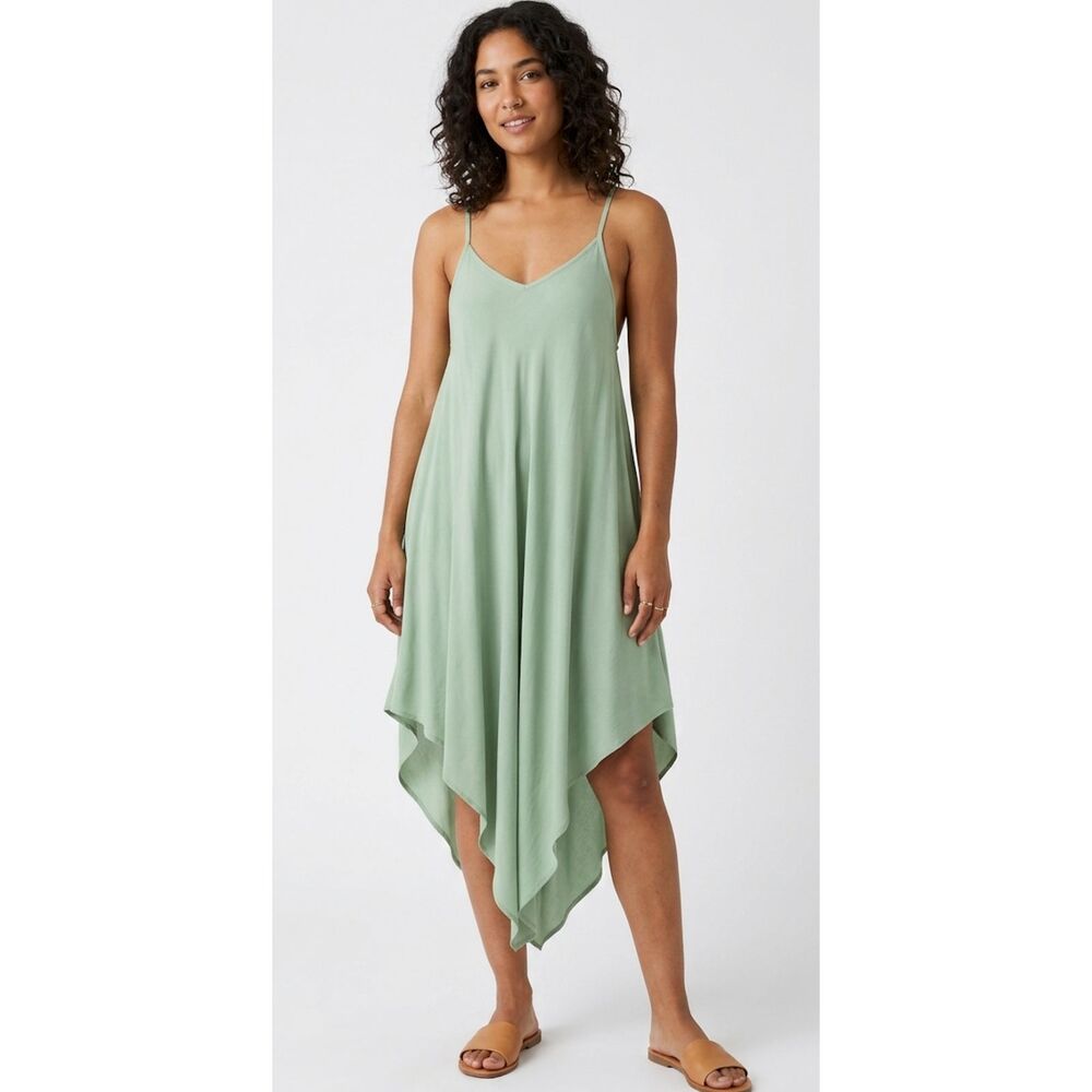 New Elan Spaghetti Strap Midi Slip Cover Up Sleeveless TankDress Women's Size XS